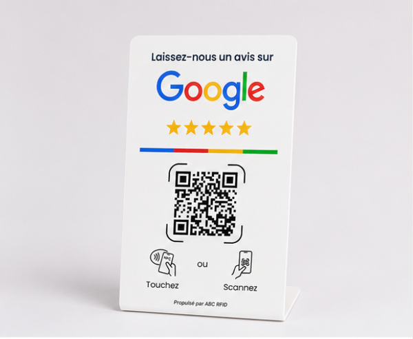 Plaque NFC Avis Google Miniature
