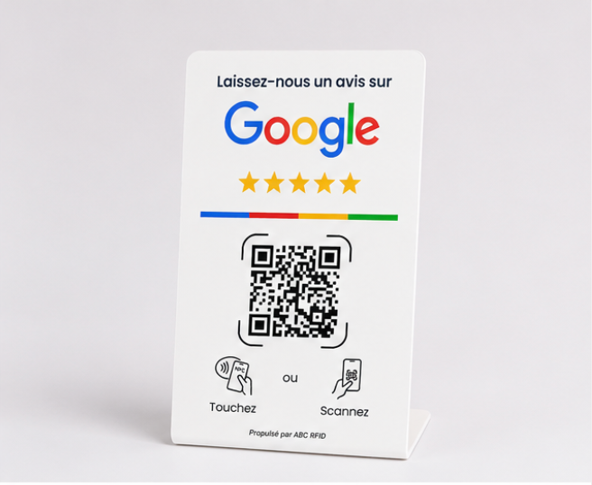 Plaque NFC Avis Google Miniature
