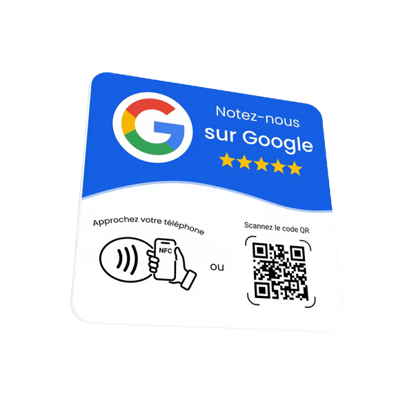 Plaque NFC Avis Google Comptoir